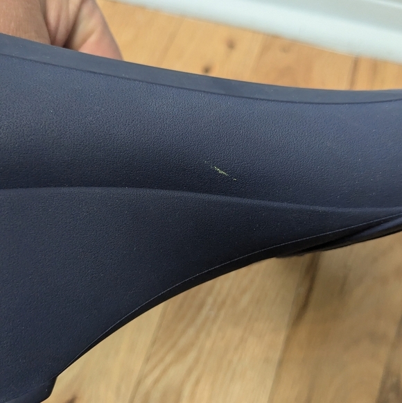 CROCS women Wedge Shoes Navy Blue Almond Tip Size 11 - Picture 9 of 9